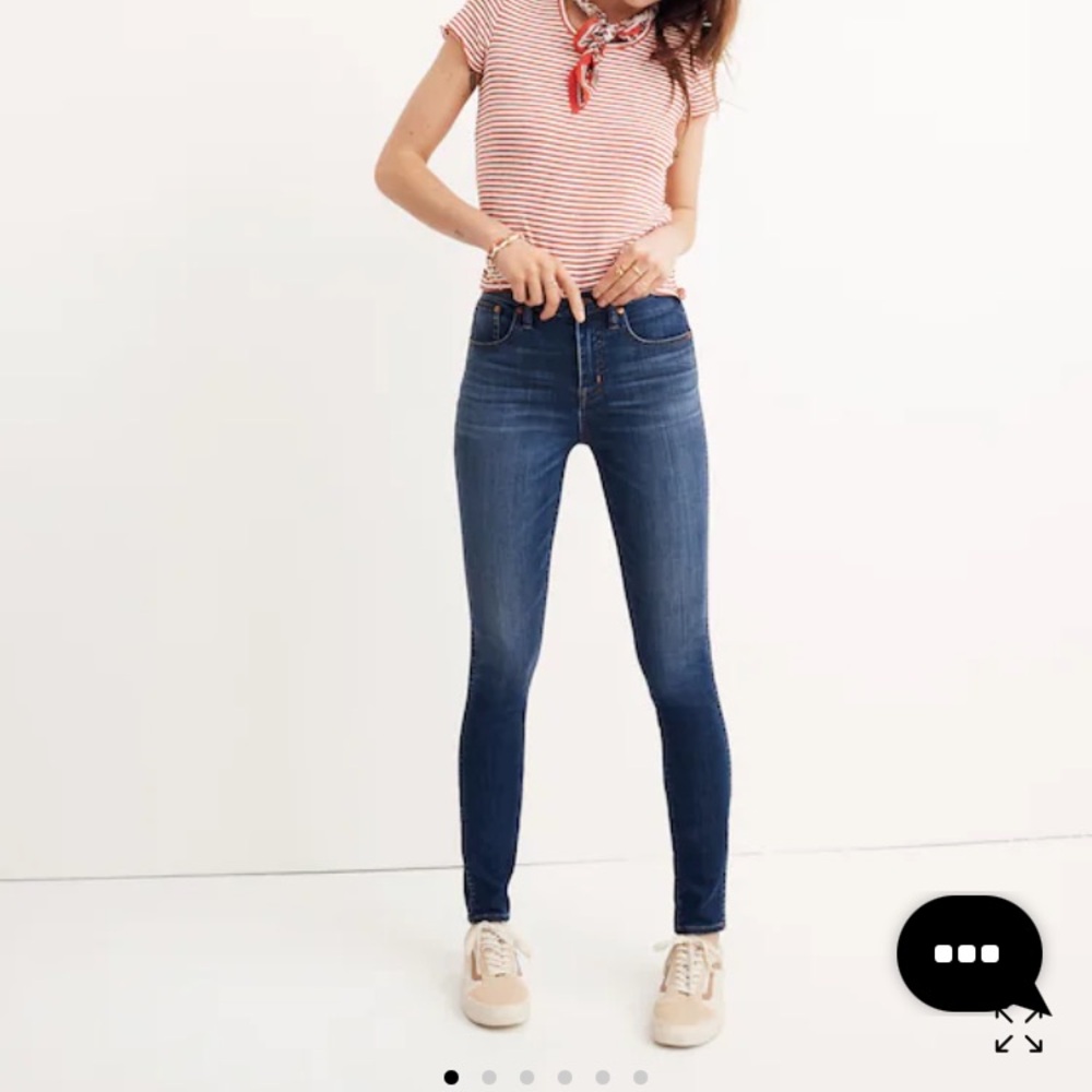 New Madewell Dark Blue Skinny Jeans